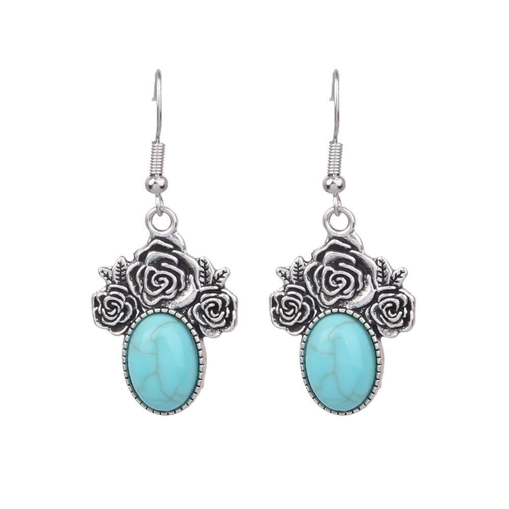 NEW The Janey dangle Earrings Boho Turquoise color - Boutique
